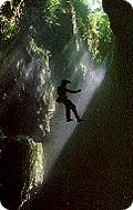caving